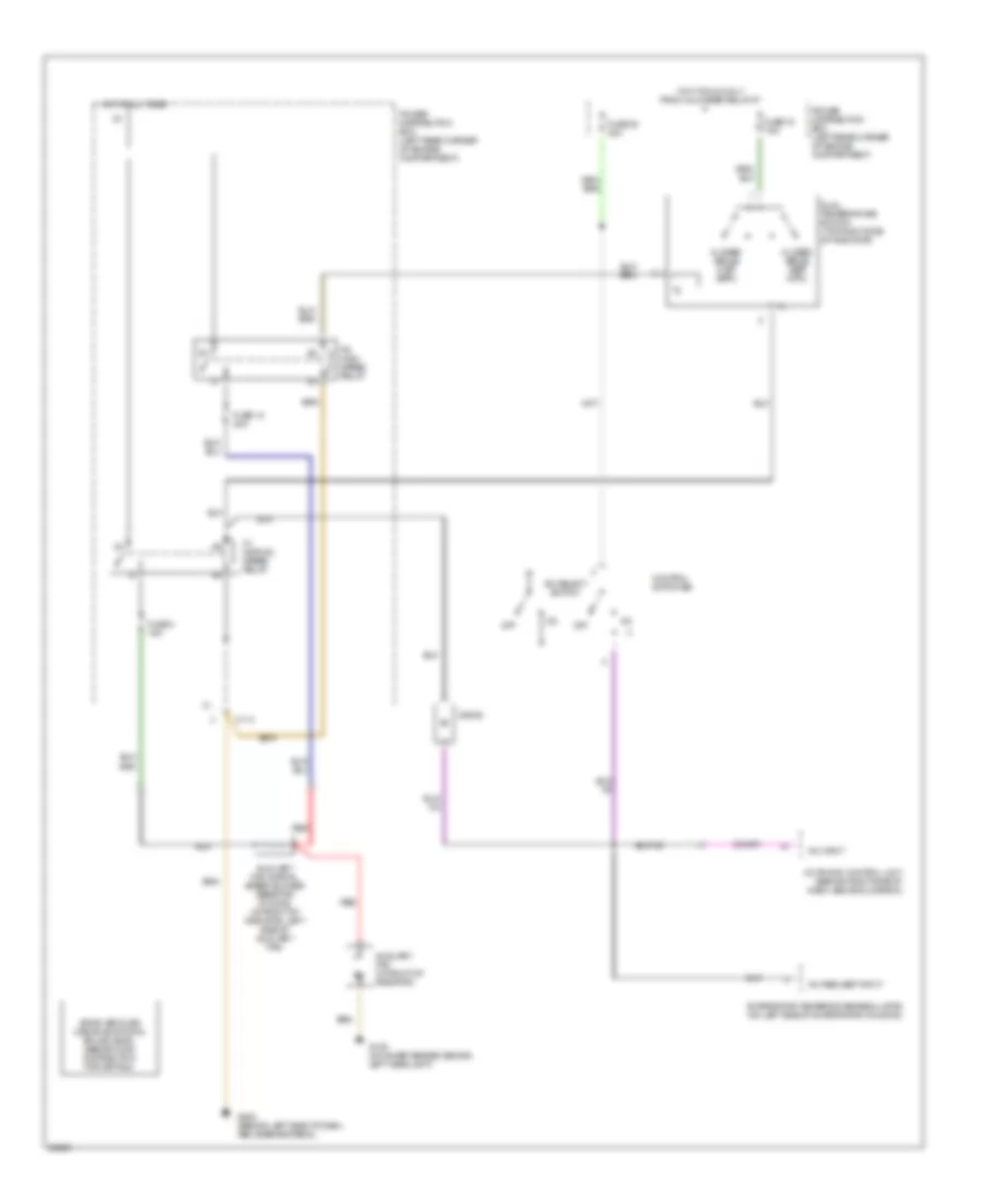 Cooling Fan Wiring Diagram for BMW 325iX 1991