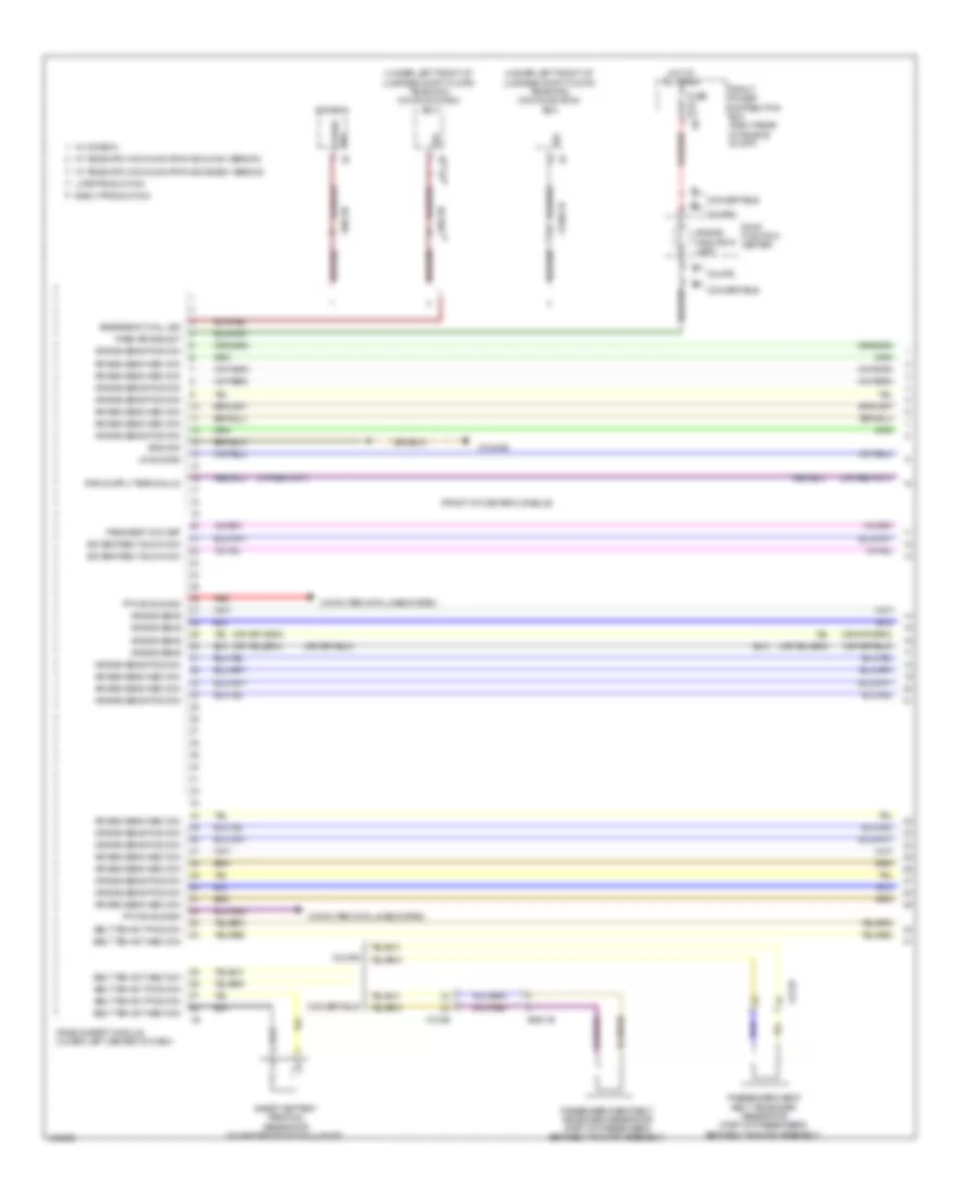 Supplemental Restraints Wiring Diagram 1 of 4 for BMW 435i 2014
