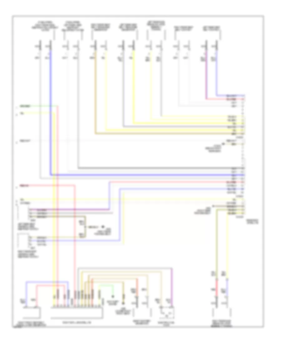 Supplemental Restraints Wiring Diagram (4 of 4) for BMW 750Li 2006