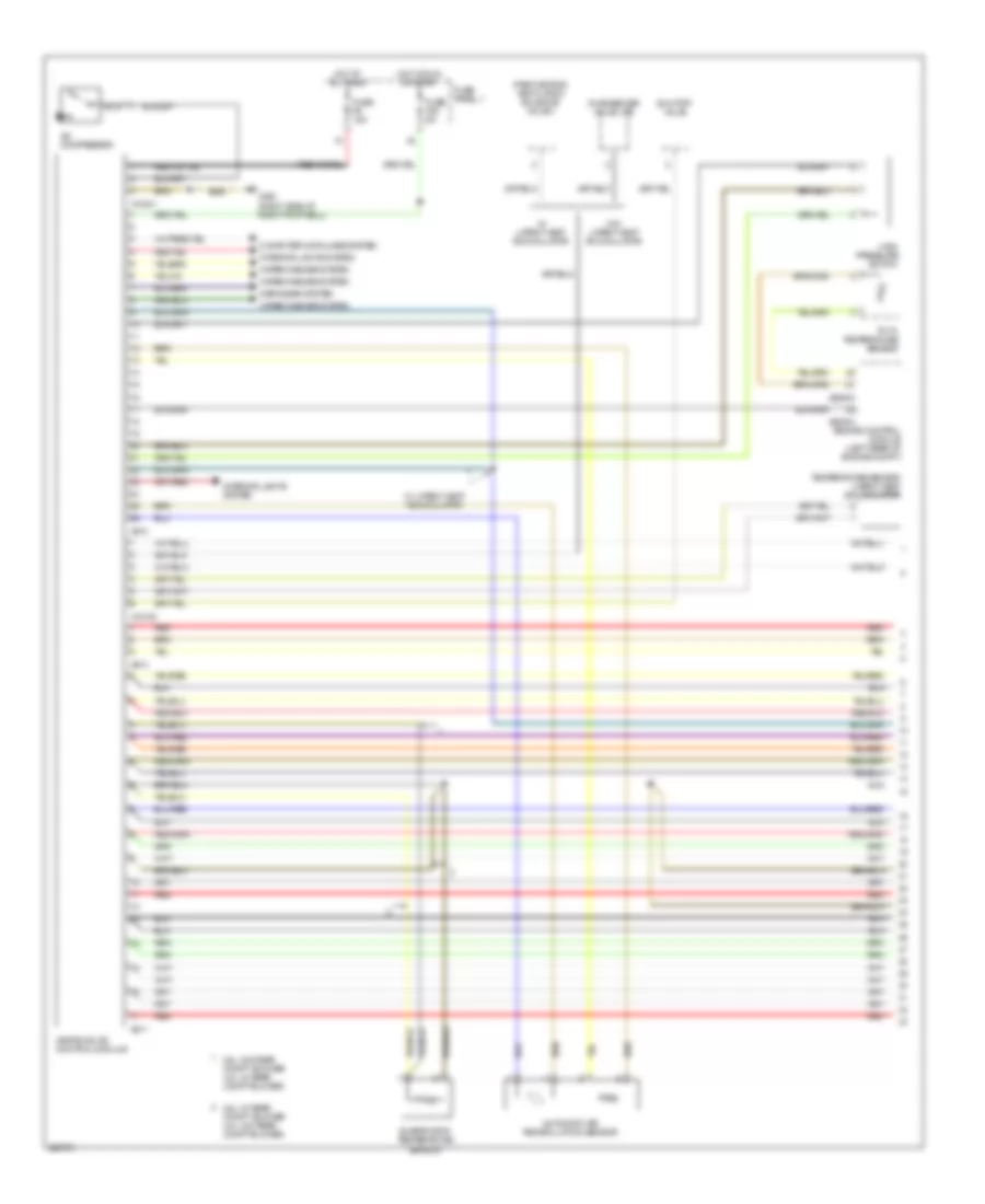 Электросхема кондиционера (1 из 2) для BMW 540i 1999