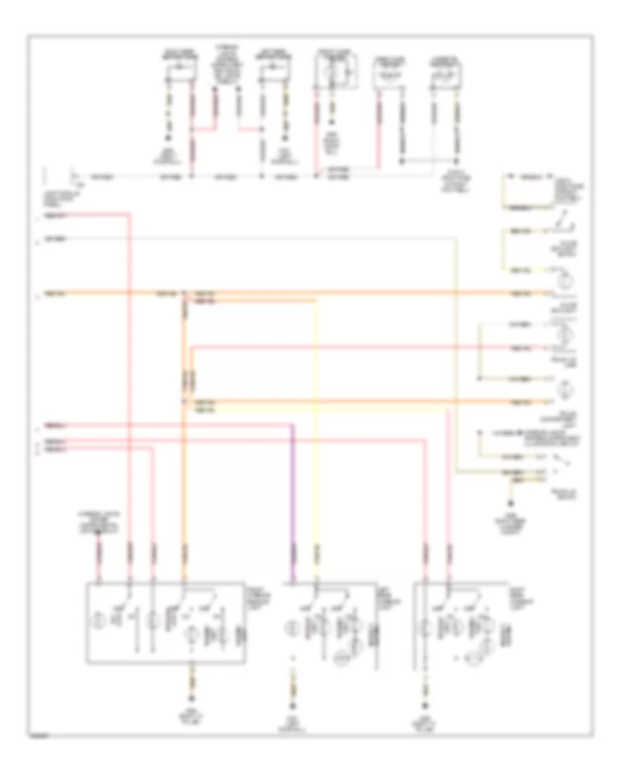 Courtesy Lamps Wiring Diagram 3 of 3 for BMW 740i 1999