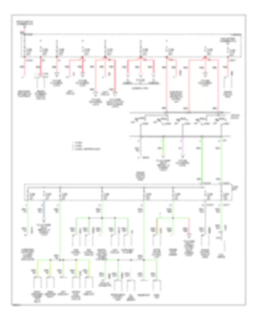 Power Distribution Wiring Diagram 2 of 6 for BMW 740i 1999