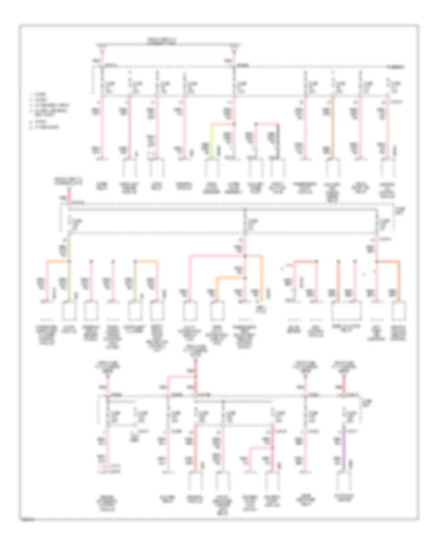 Power Distribution Wiring Diagram 4 of 6 for BMW 740i 1999