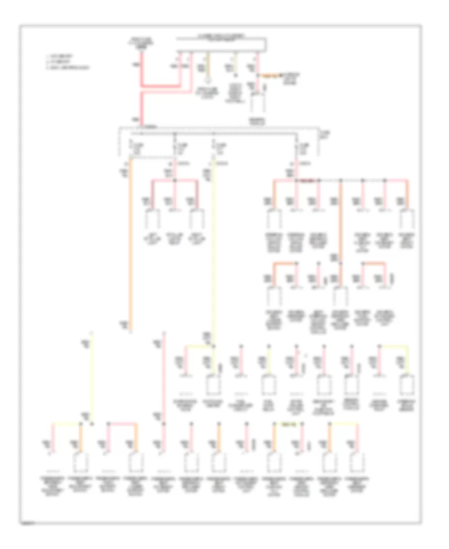 Power Distribution Wiring Diagram 5 of 6 for BMW 740i 1999