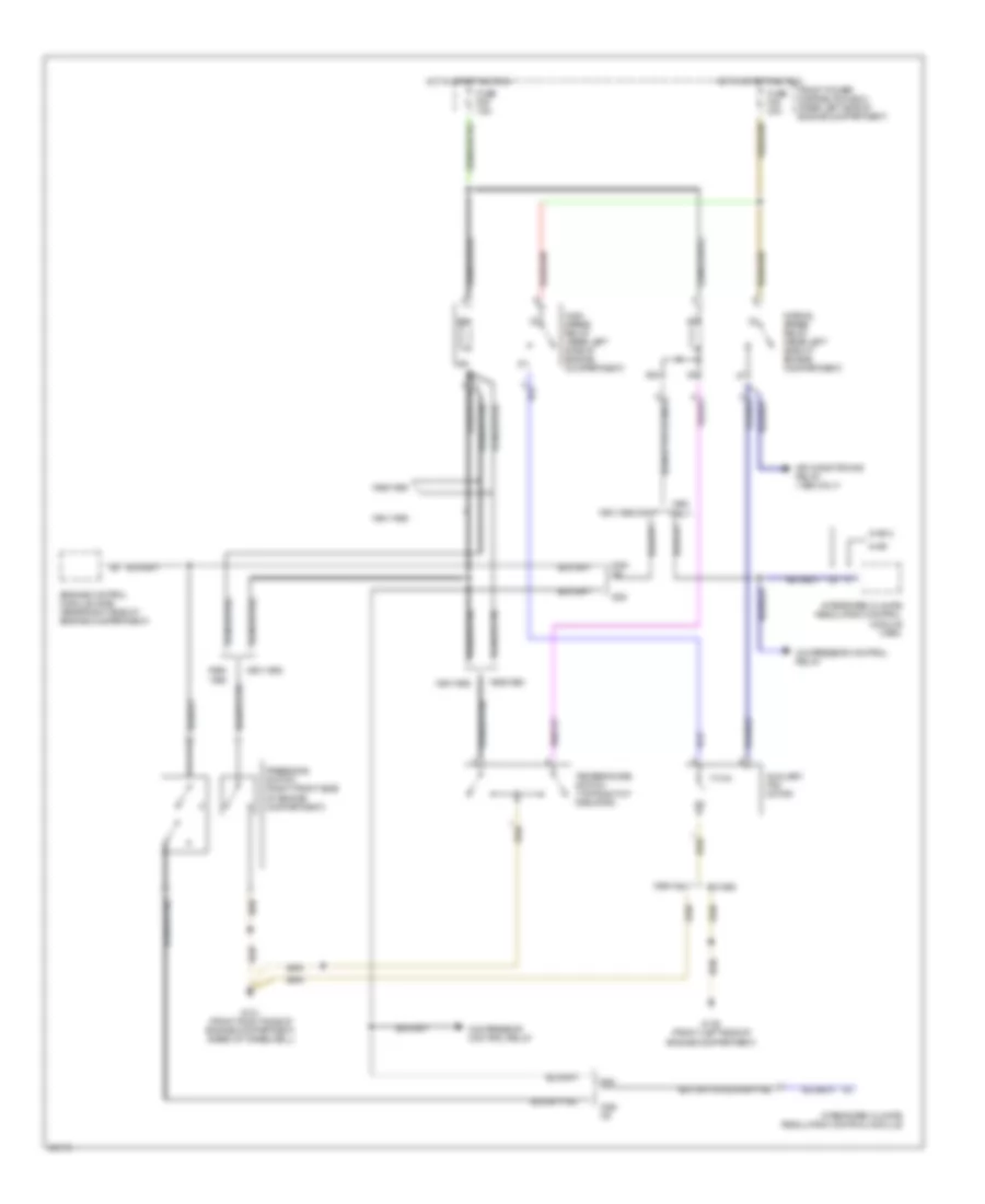 Auxiliary Cooling Fan Wiring Diagram for BMW 535i 1991