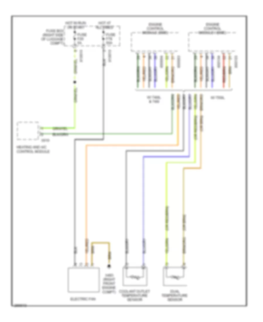 Cooling Fan Wiring Diagram for BMW 740iL 1999