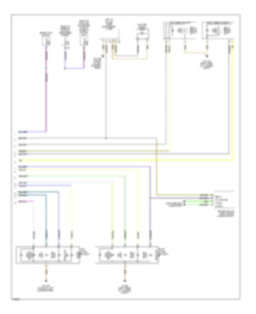 Exterior Lamps Wiring Diagram (2 of 2) for BMW 750Li ActiveHybrid 2011