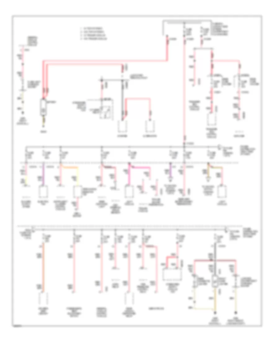 Power Distribution Wiring Diagram 1 of 5 for BMW X3 30i 2009