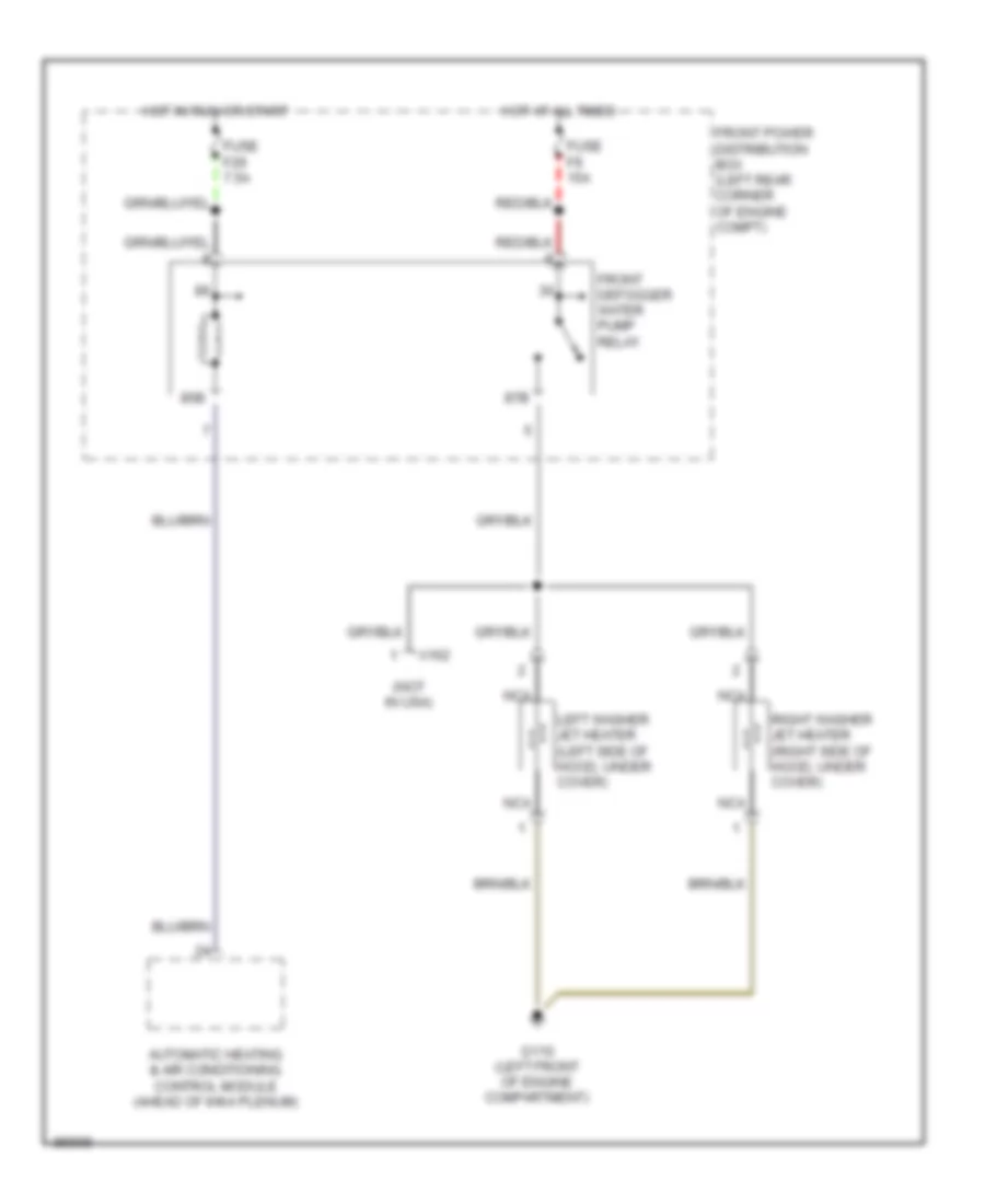 Jet Heater Wiring Diagram Late Production for BMW 735i 1991
