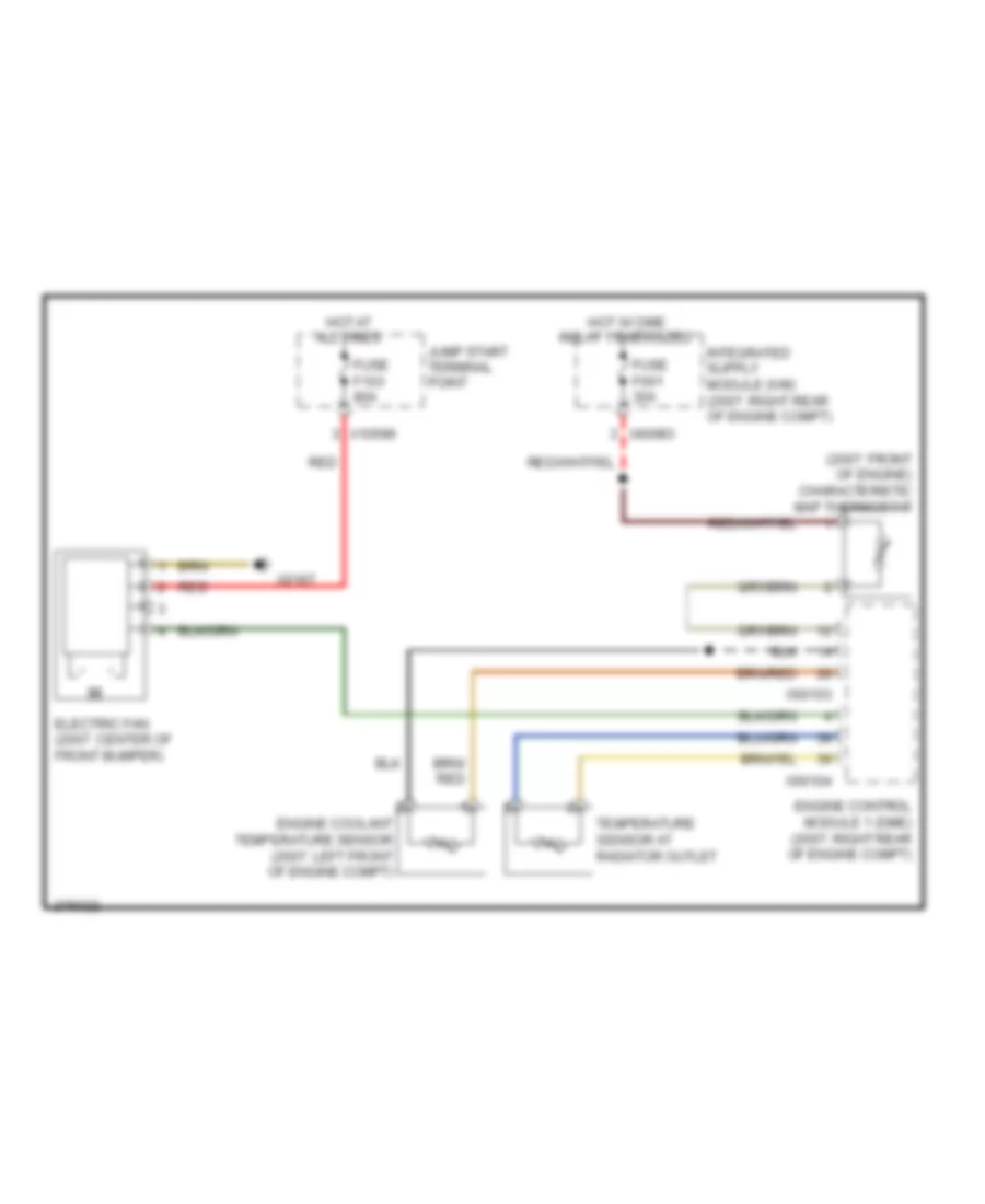 Cooling Fan Wiring Diagram for BMW 760Li 2006