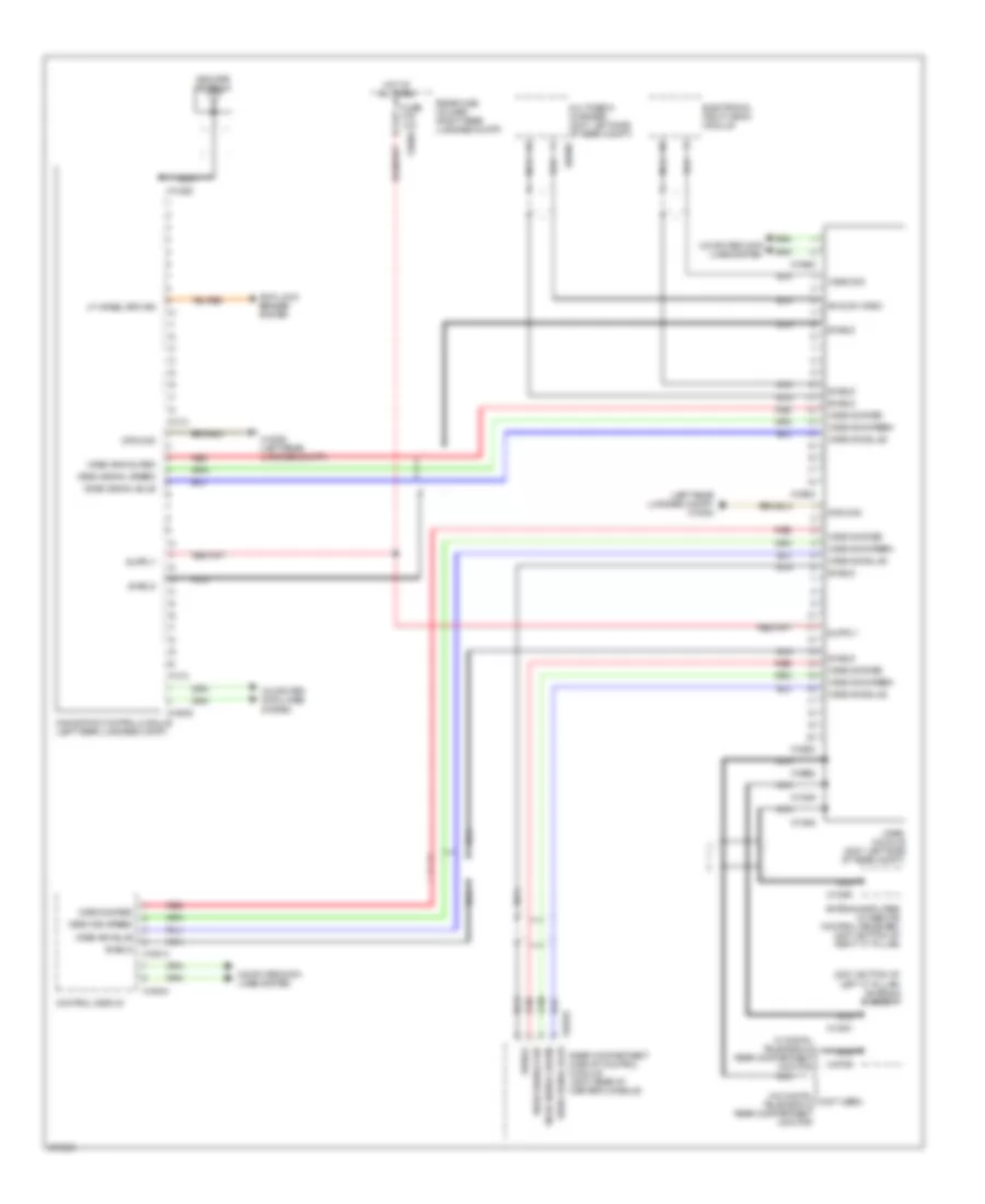 Navigation Wiring Diagram with Rear Compartment Display for BMW 760Li 2006