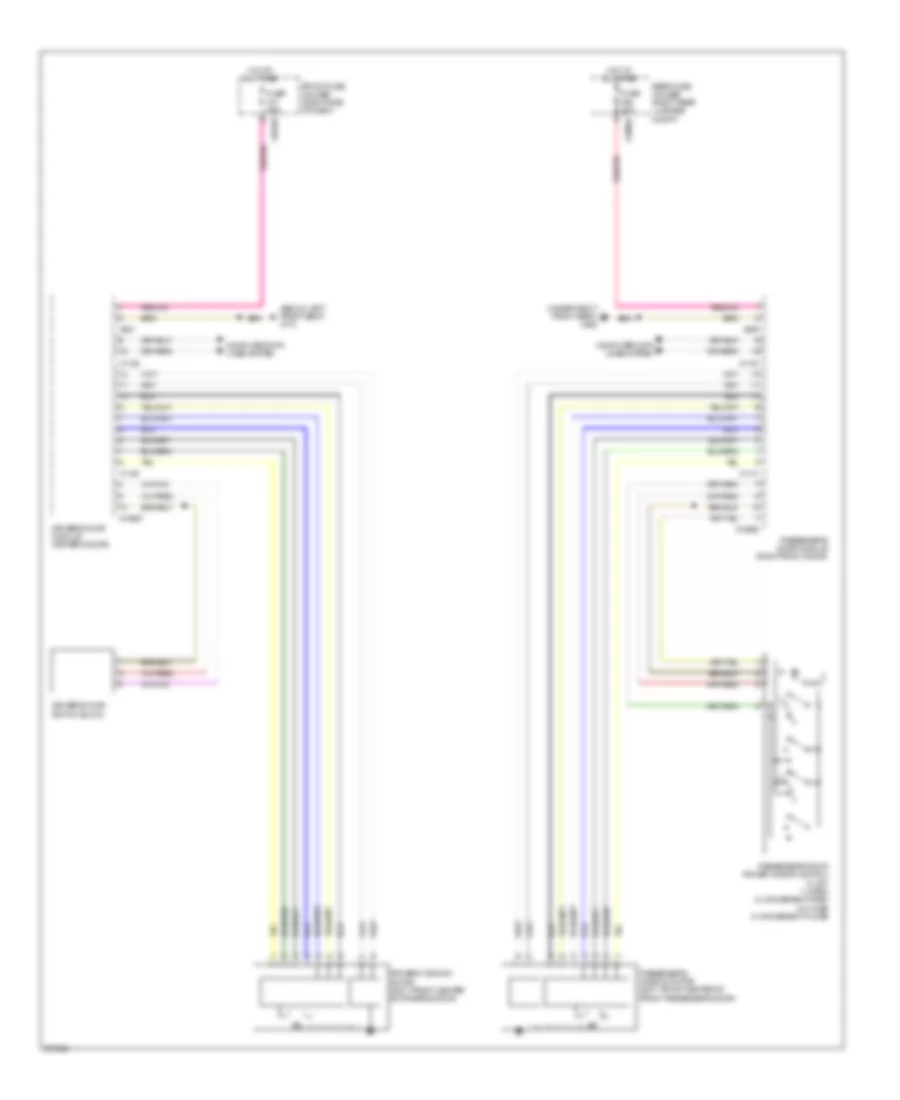 Front Windows Wiring Diagram for BMW 760Li 2006