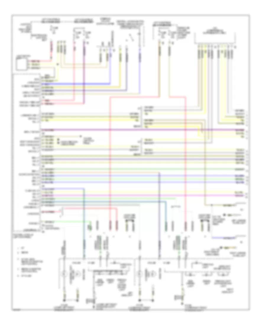 Exterior Lamps Wiring Diagram (1 of 2) for BMW 528i 2014