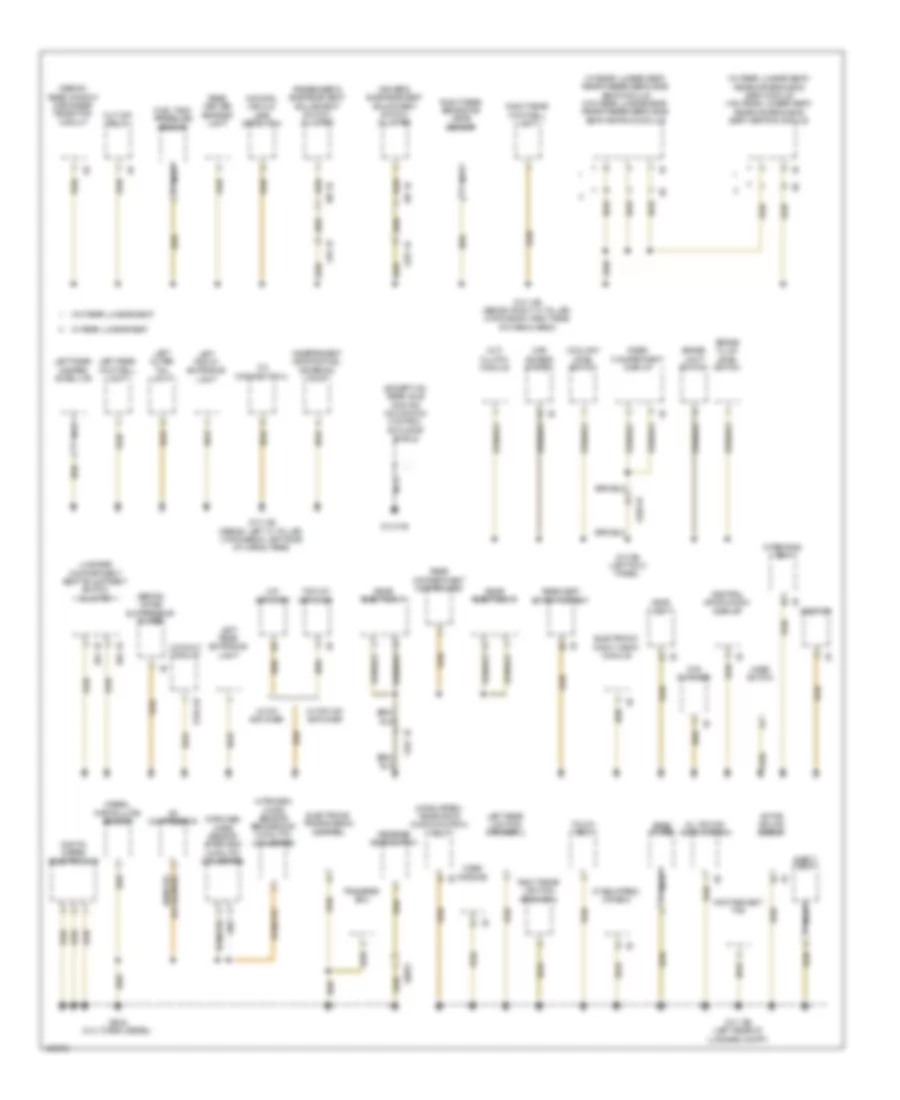 Ground Distribution Wiring Diagram 3 of 6 for BMW 528i 2014