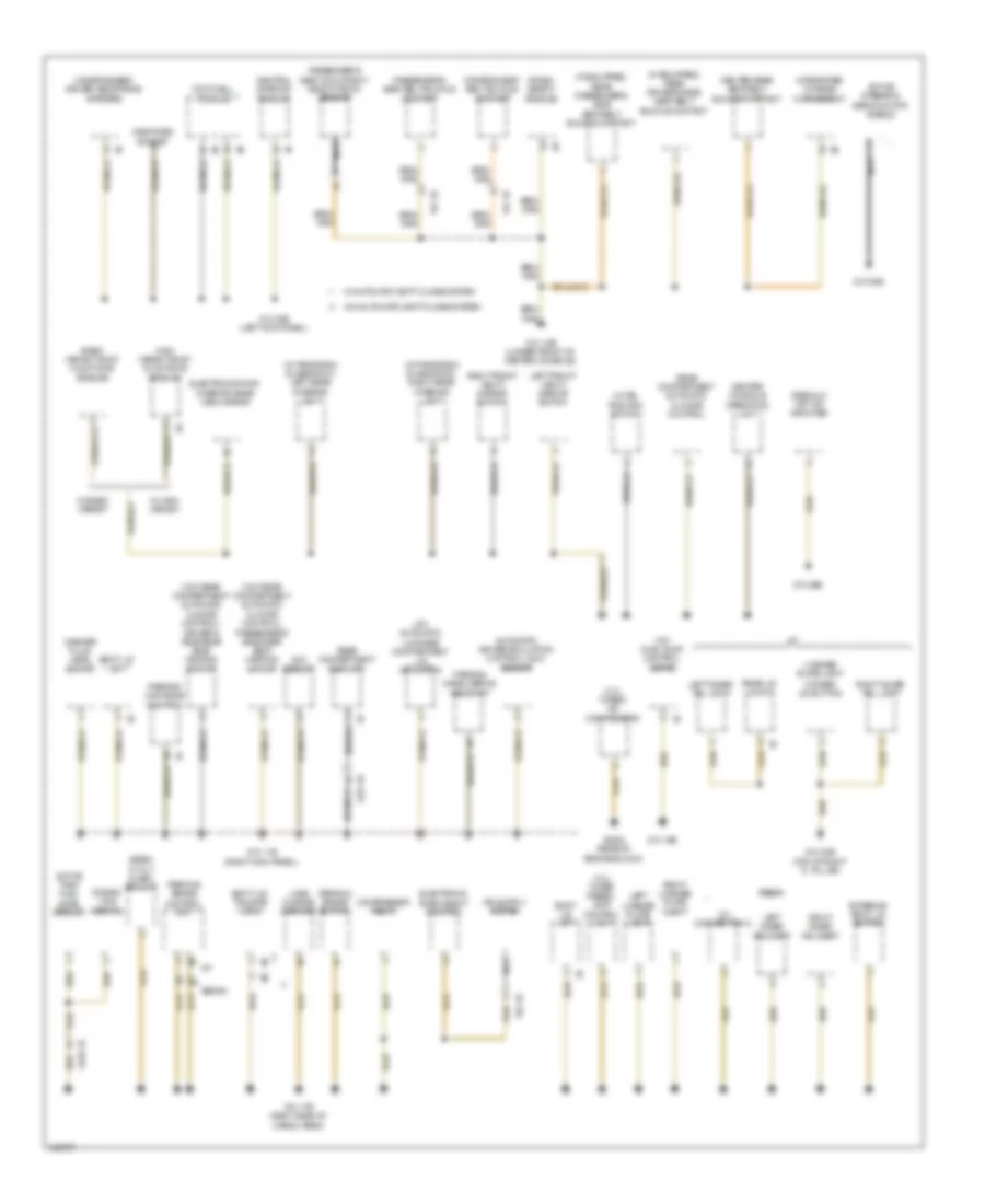 Ground Distribution Wiring Diagram 4 of 6 for BMW 528i 2014