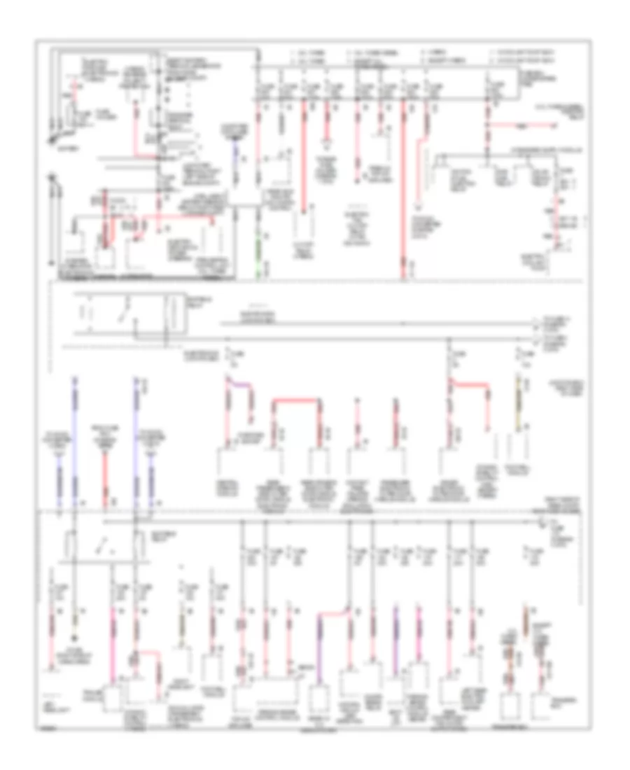 Power Distribution Wiring Diagram 1 of 6 for BMW 528i 2014