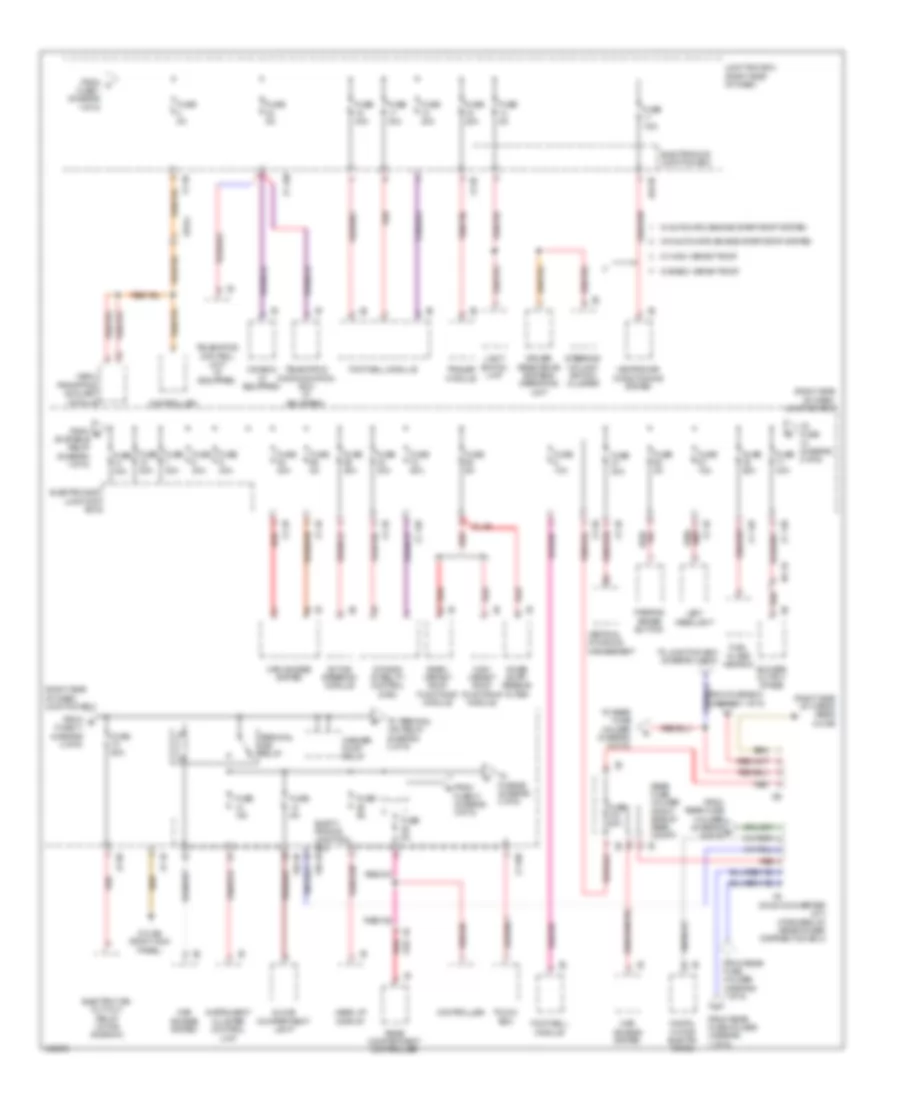 Power Distribution Wiring Diagram 2 of 6 for BMW 528i 2014