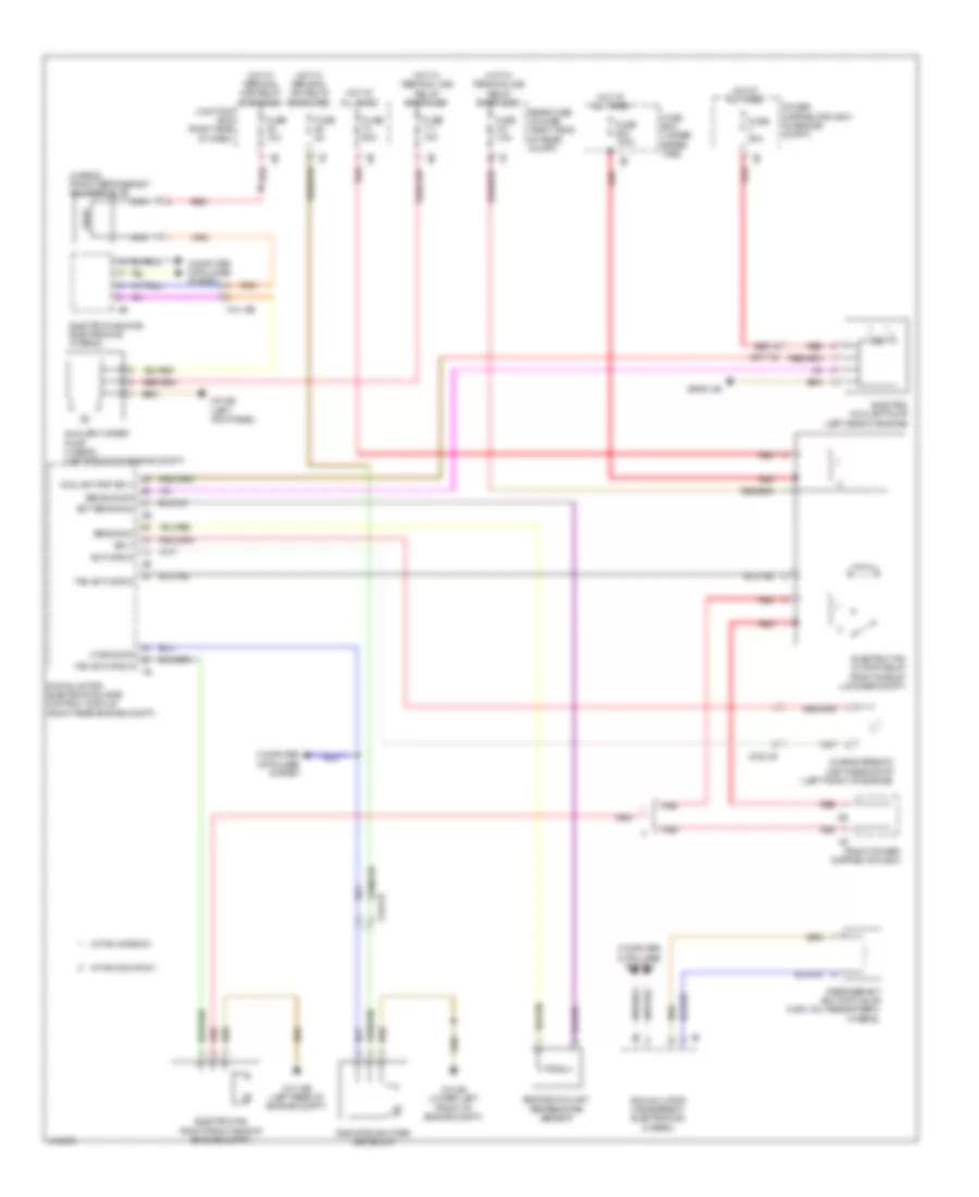 Cooling Fan Wiring Diagram for BMW 535xi 2013