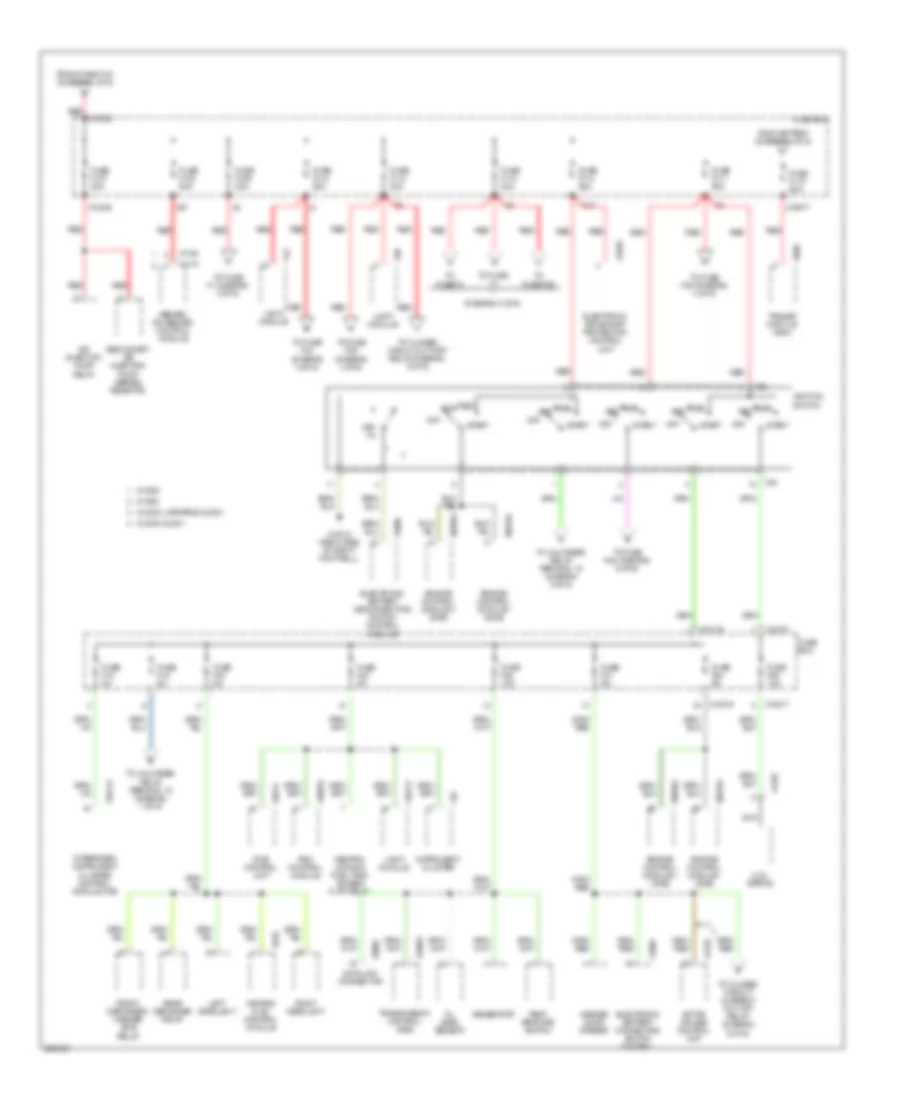 Power Distribution Wiring Diagram 2 of 6 for BMW 750iL 1999