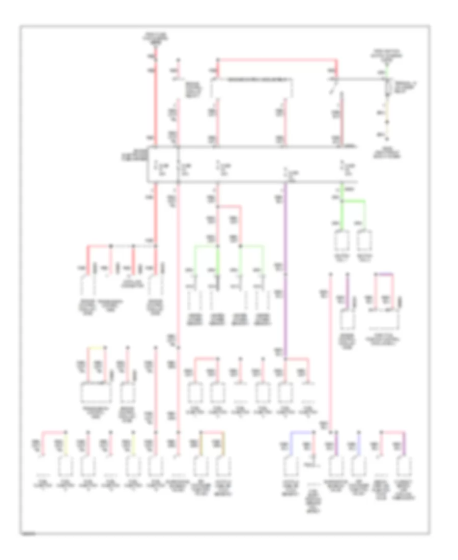 Power Distribution Wiring Diagram 3 of 6 for BMW 750iL 1999