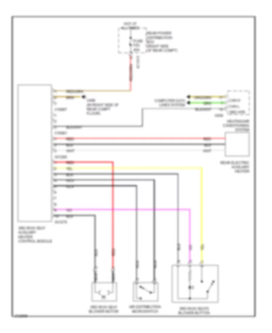 3rd Row Seat Heater Wiring Diagram for BMW X5 30i 2009