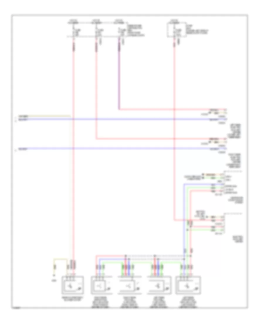 Automatic AC Wiring Diagram, with High AC, without Rear Compartment Blower (2 of 3) for BMW X5 30i 2009