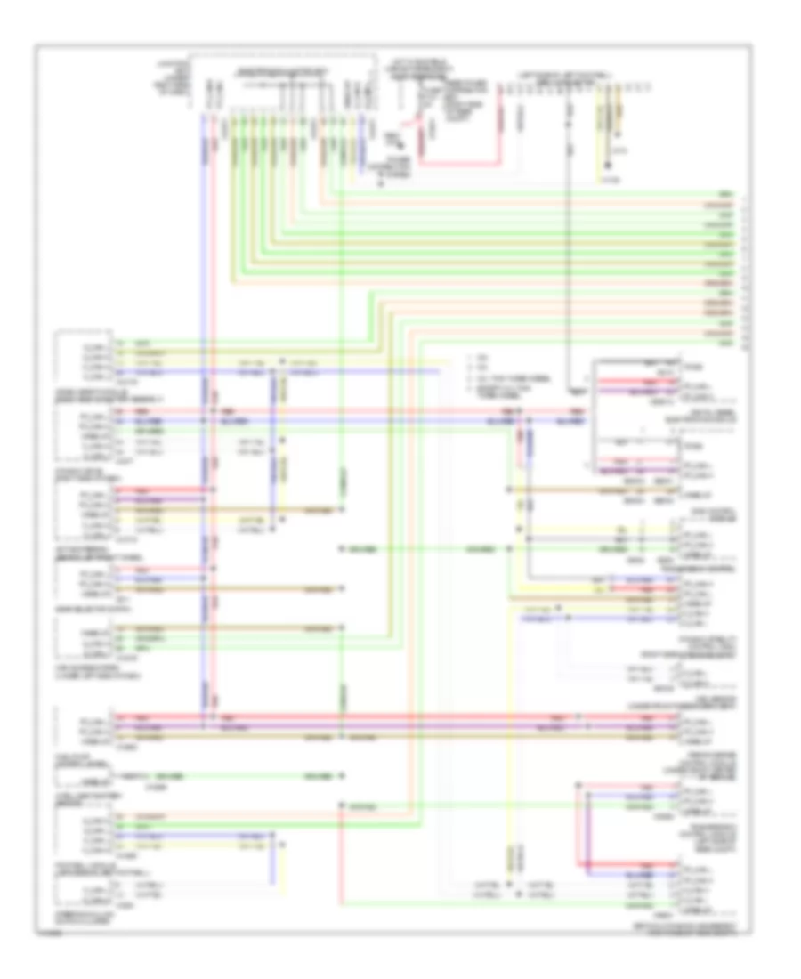 Computer Data Lines Wiring Diagram 1 of 2 for BMW X5 30i 2009