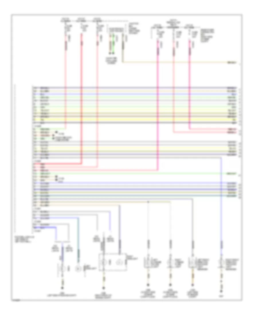 Exterior Lamps Wiring Diagram (1 of 3) for BMW X5 30i 2009