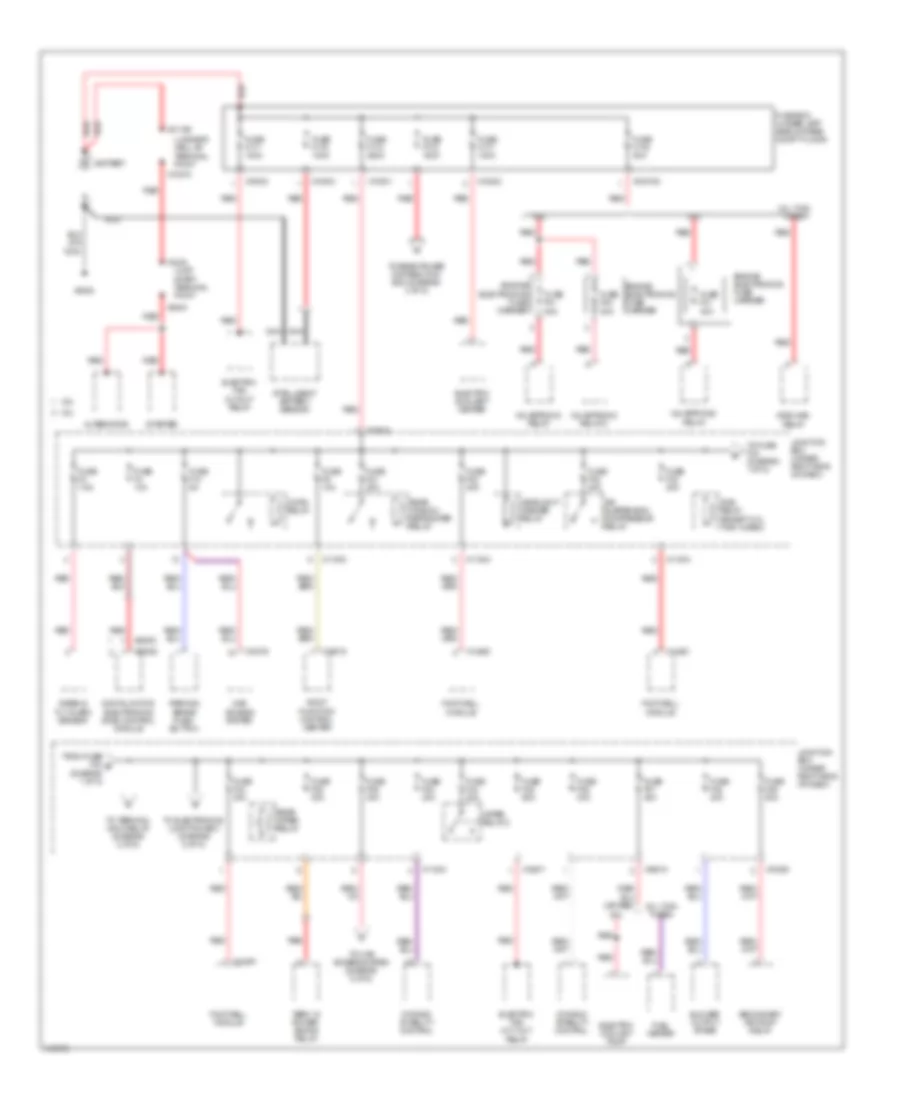 Power Distribution Wiring Diagram 1 of 5 for BMW X5 30i 2009