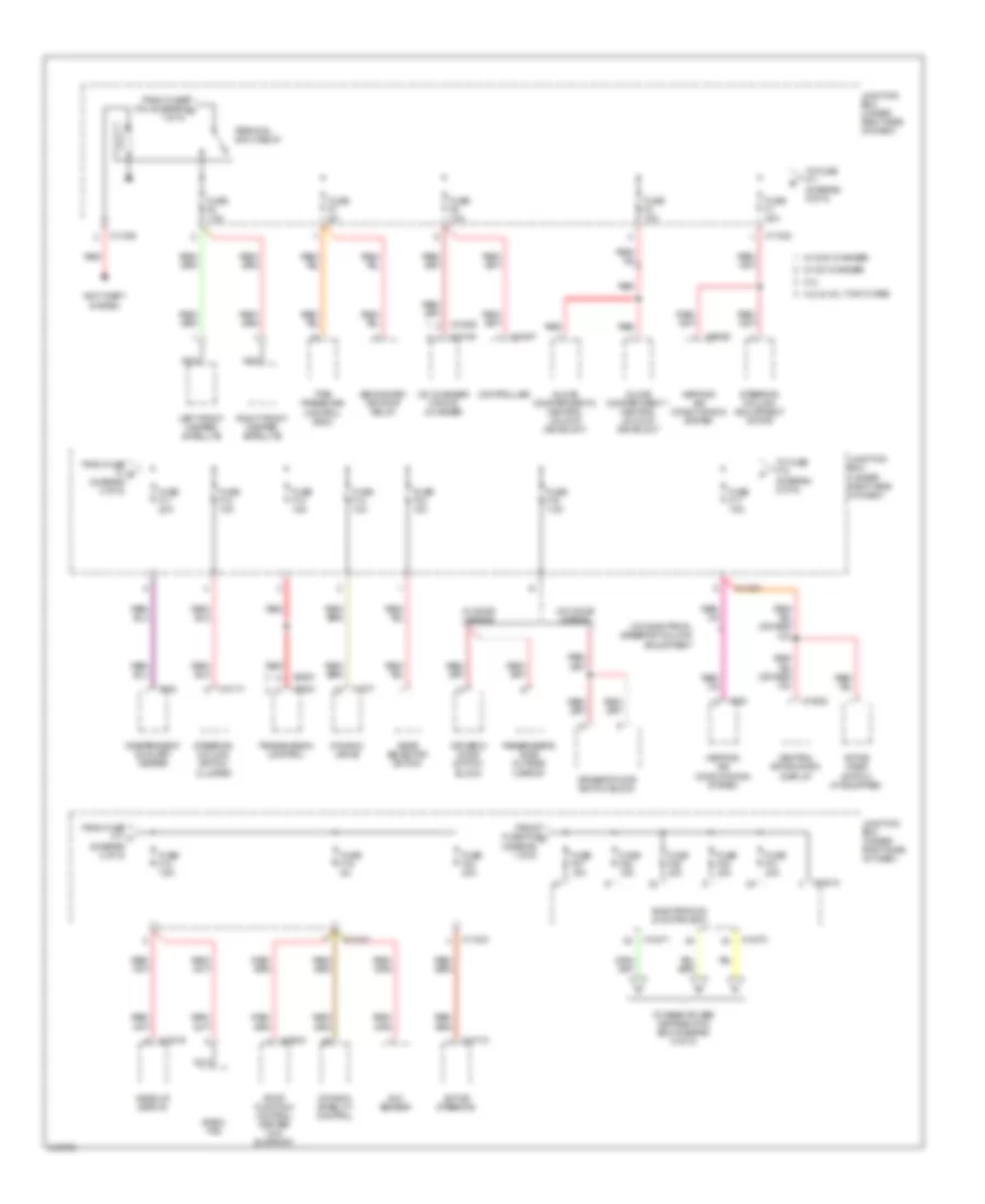 Power Distribution Wiring Diagram 2 of 5 for BMW X5 30i 2009