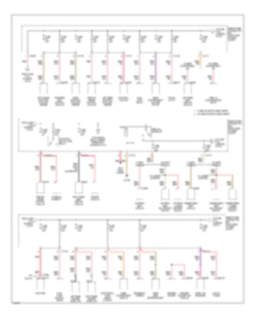 Power Distribution Wiring Diagram 3 of 5 for BMW X5 30i 2009