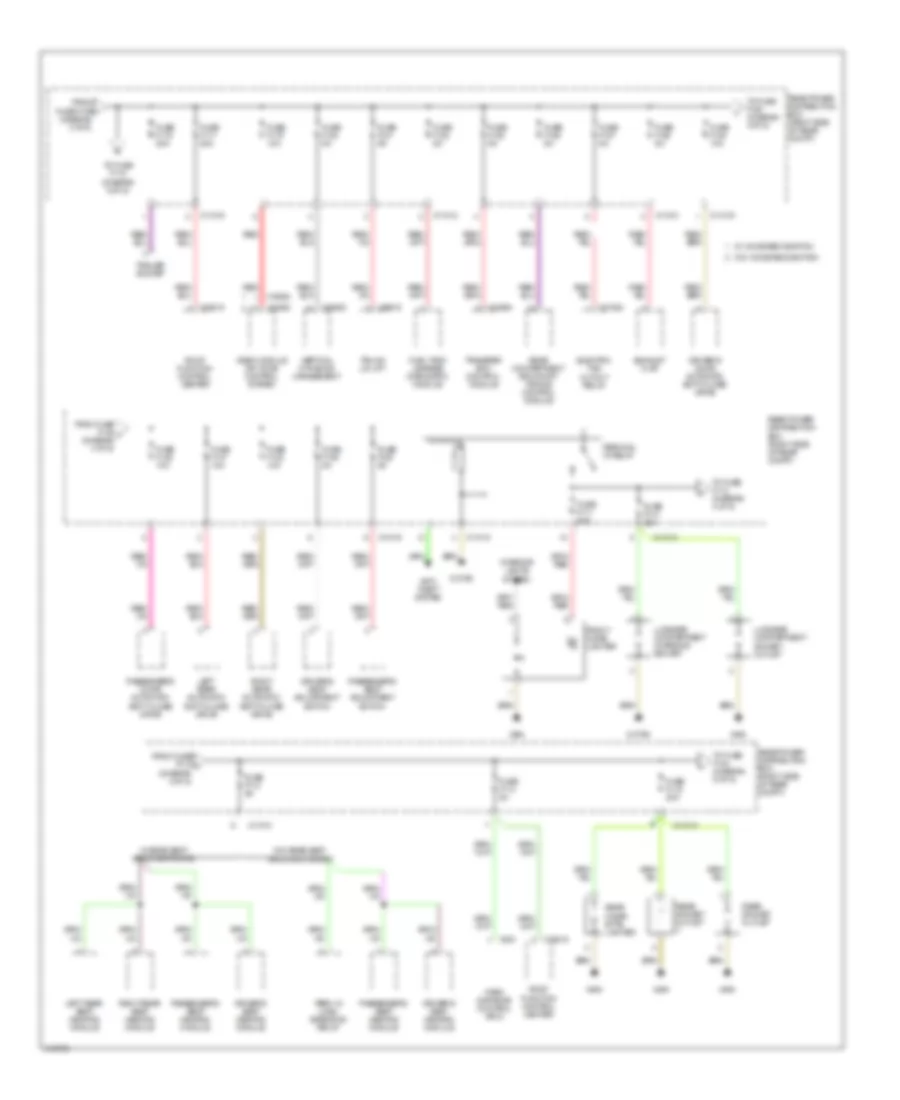 Power Distribution Wiring Diagram 4 of 5 for BMW X5 30i 2009