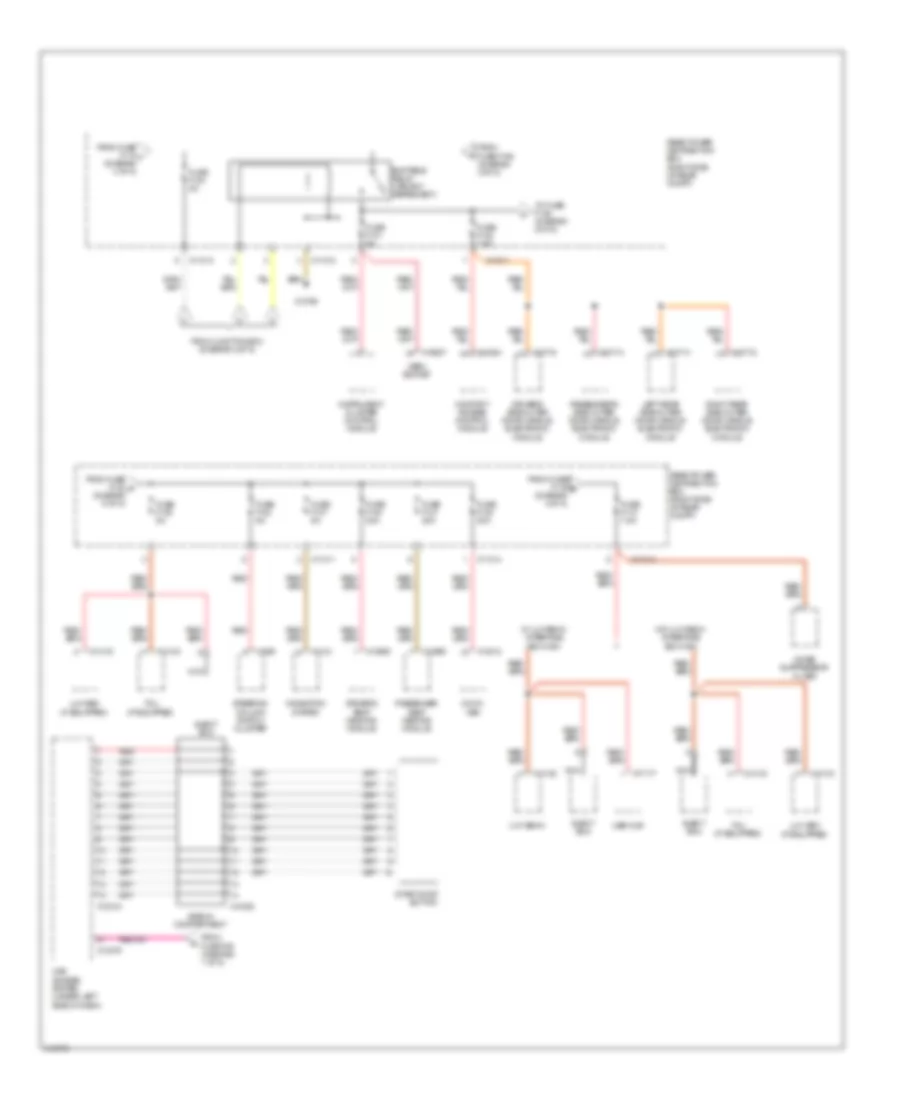 Power Distribution Wiring Diagram (5 of 5) for BMW X5 30i 2009