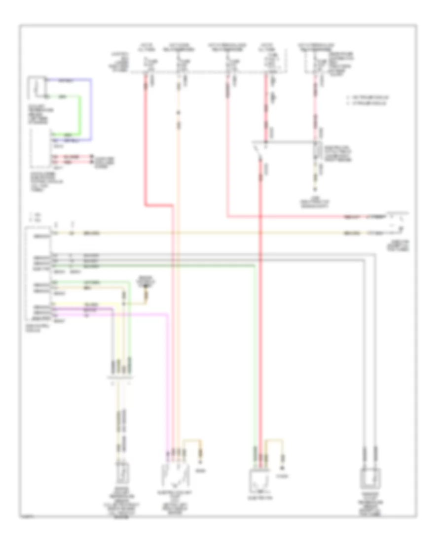 Cooling Fan Wiring Diagram for BMW X5 35d 2009