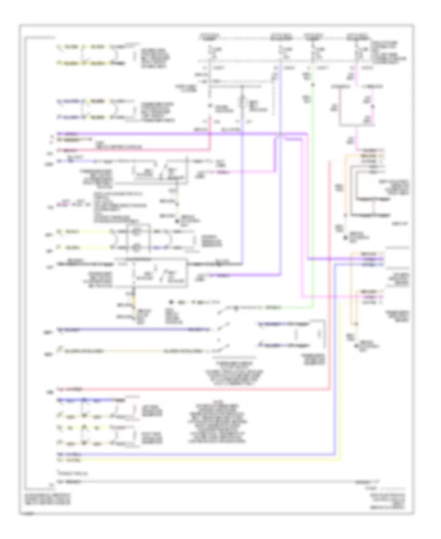 Supplemental Restraints Wiring Diagram for BMW M Roadster 1999