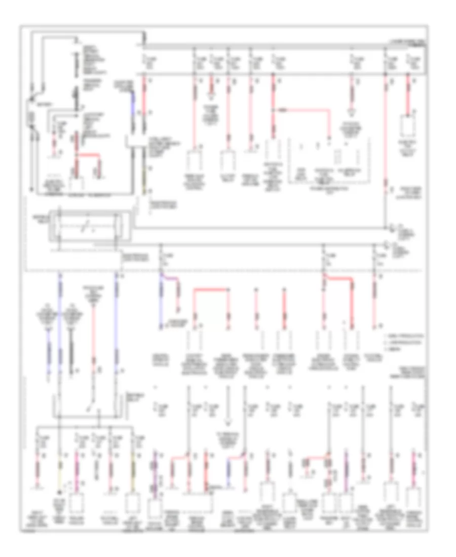 Power Distribution Wiring Diagram 1 of 7 for BMW 550i 2013