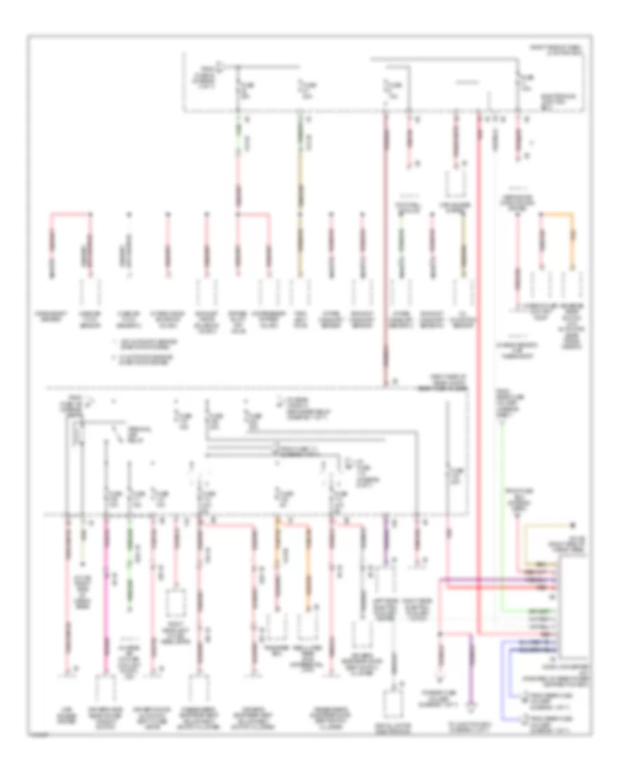 Power Distribution Wiring Diagram (5 of 7) for BMW 550i 2013
