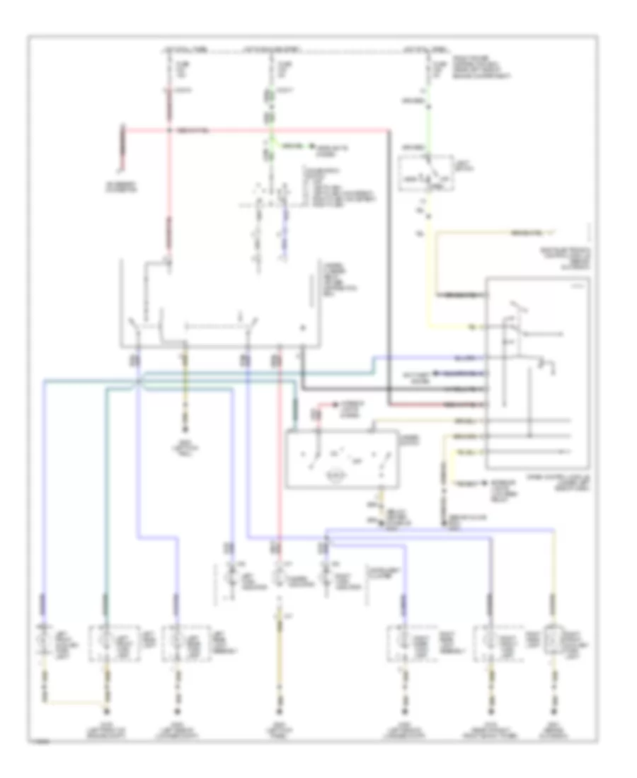 Exterior Lights Wiring Diagram (1 of 2) for BMW Z3 1999