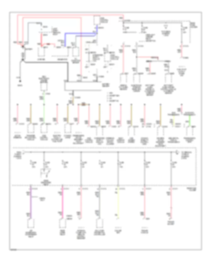 Power Distribution Wiring Diagram 1 of 6 for BMW M5 2006