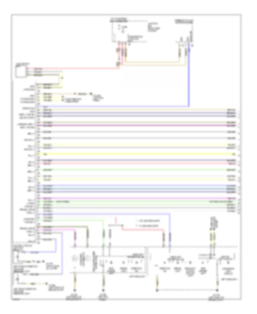 Exterior Lamps Wiring Diagram (1 of 3) for BMW 740i 2012