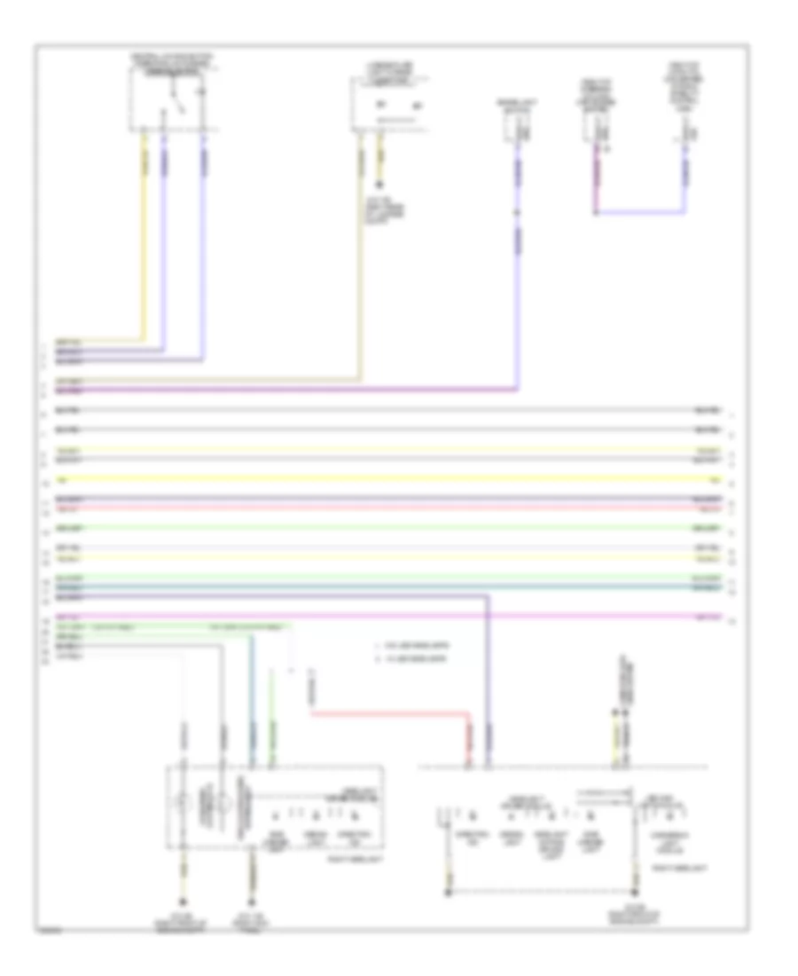 Exterior Lamps Wiring Diagram (2 of 3) for BMW 740i 2012