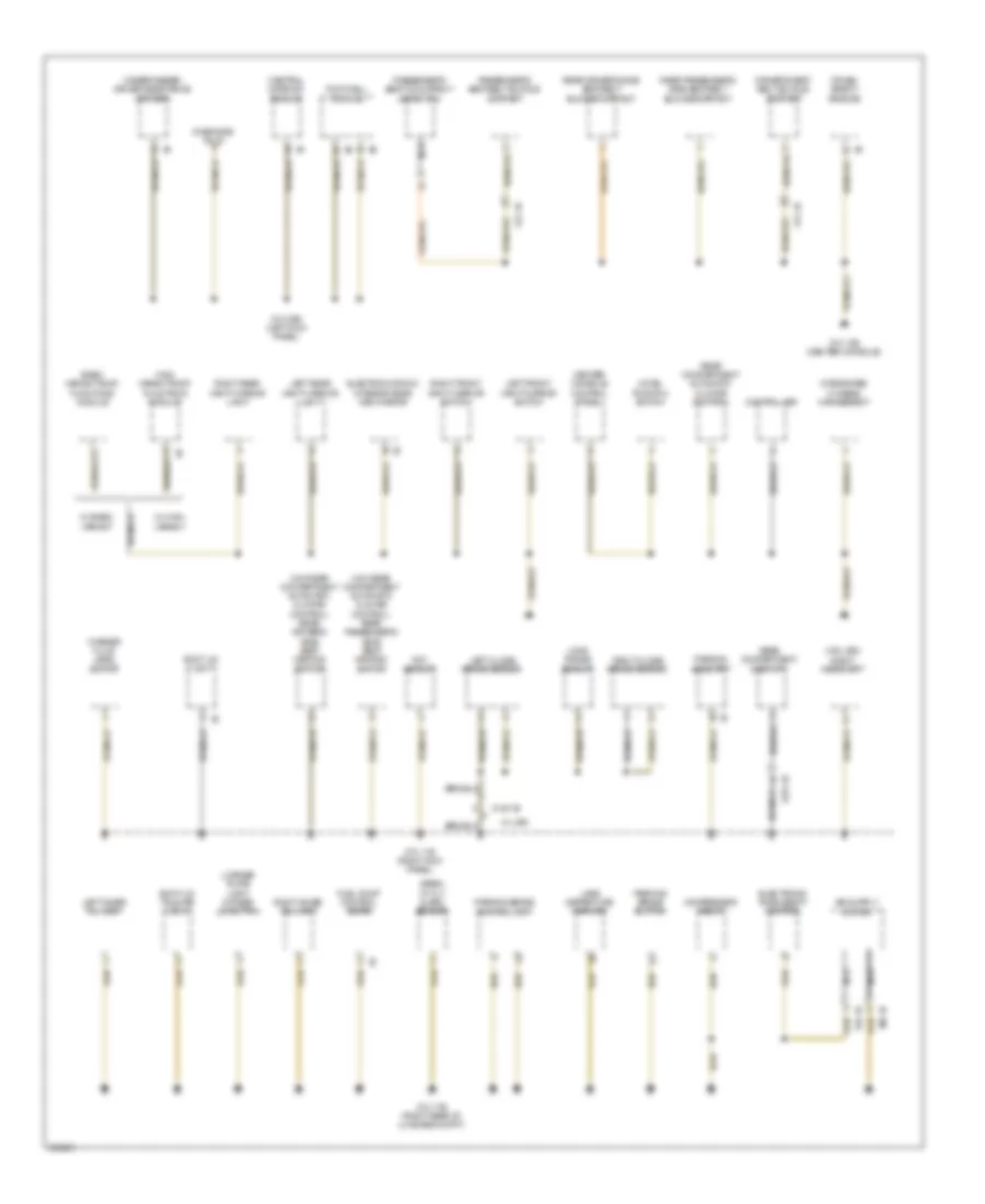 Ground Distribution Wiring Diagram 4 of 7 for BMW 740i 2012