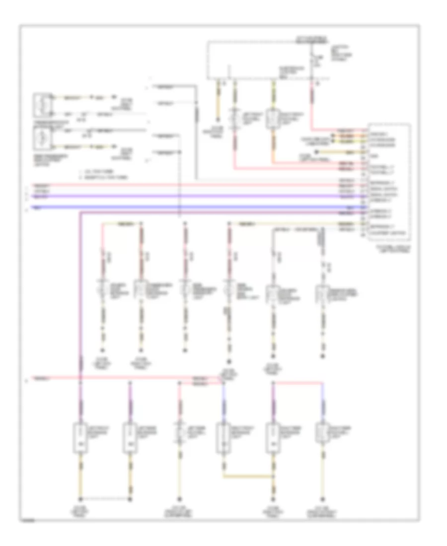 Courtesy Lamps Wiring Diagram 2 of 2 for BMW 740i 2012