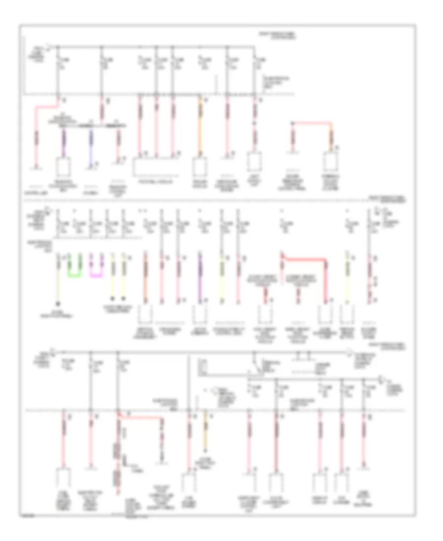 Power Distribution Wiring Diagram (2 of 8) for BMW 740i 2012