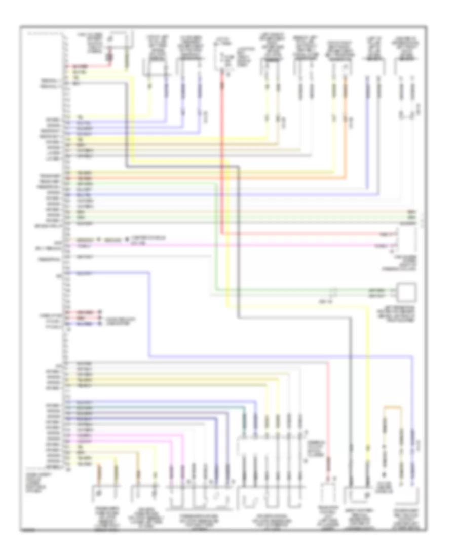 Supplemental Restraints Wiring Diagram 1 of 2 for BMW 740i 2012