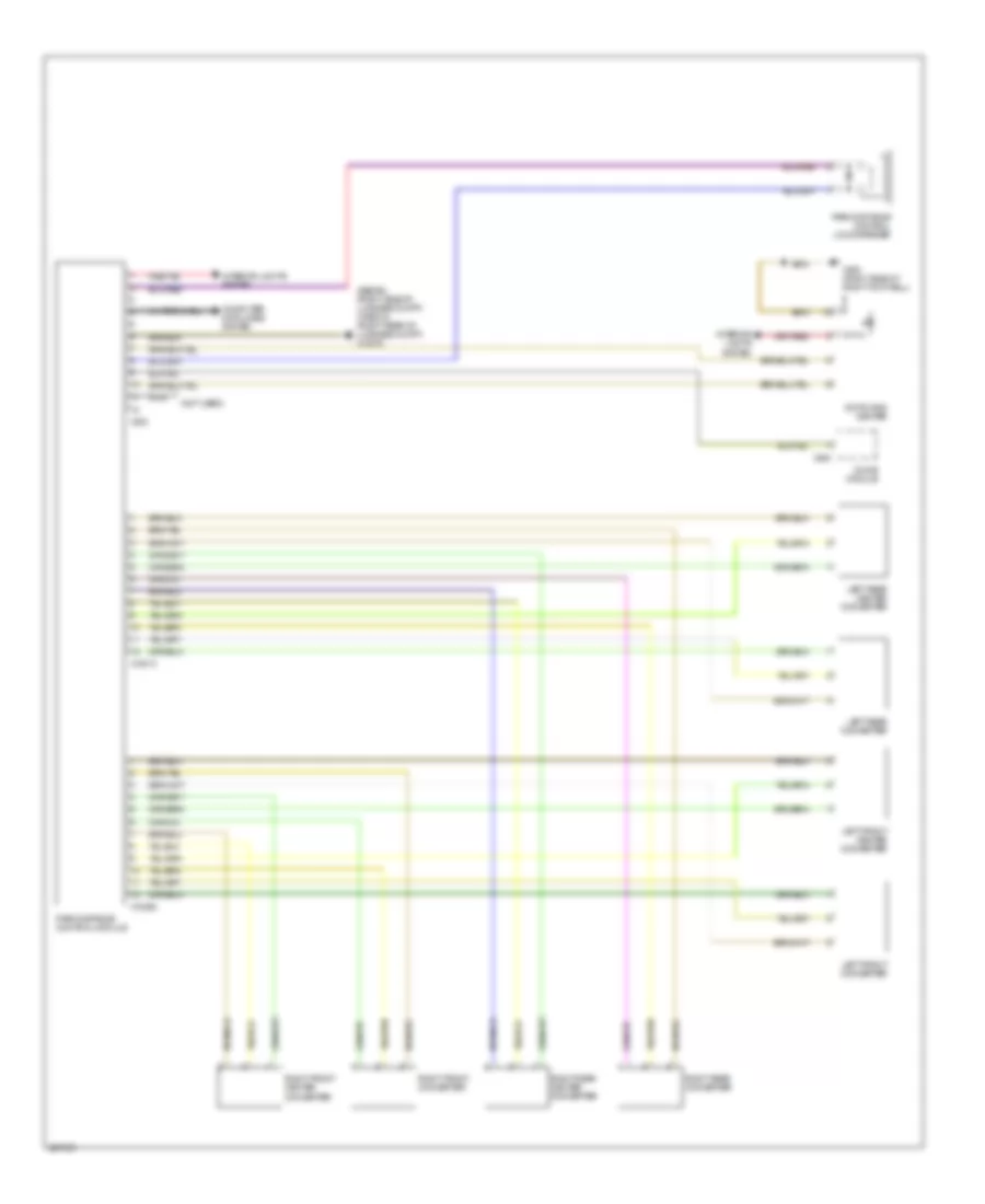 Parking Assistant Wiring Diagram for BMW 540i 2003