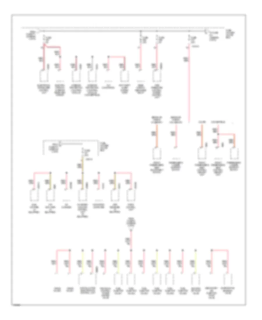 Power Distribution Wiring Diagram (4 of 6) for BMW 323i 2000