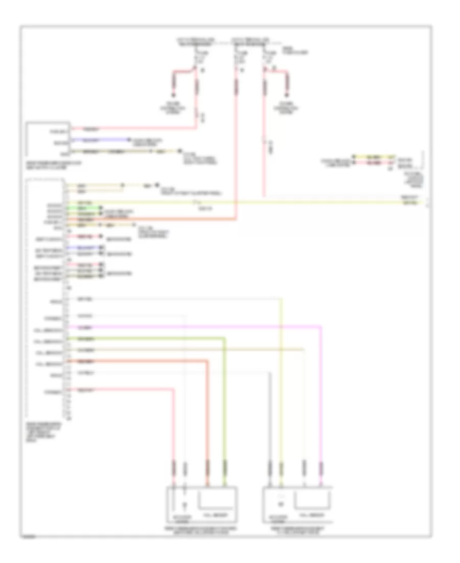 Right Memory Rear Seat Wiring Diagram (1 of 2) for BMW 740Li 2012