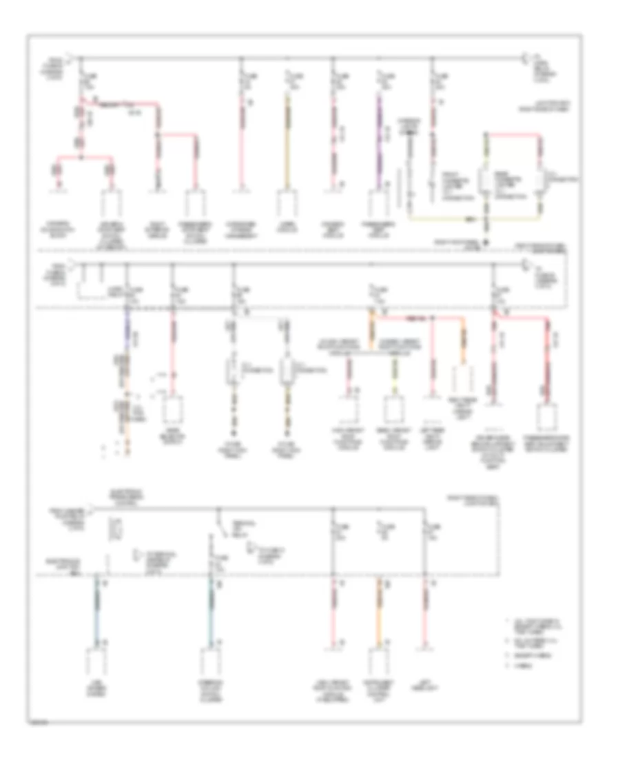 Power Distribution Wiring Diagram 3 of 8 for BMW 740Li 2012