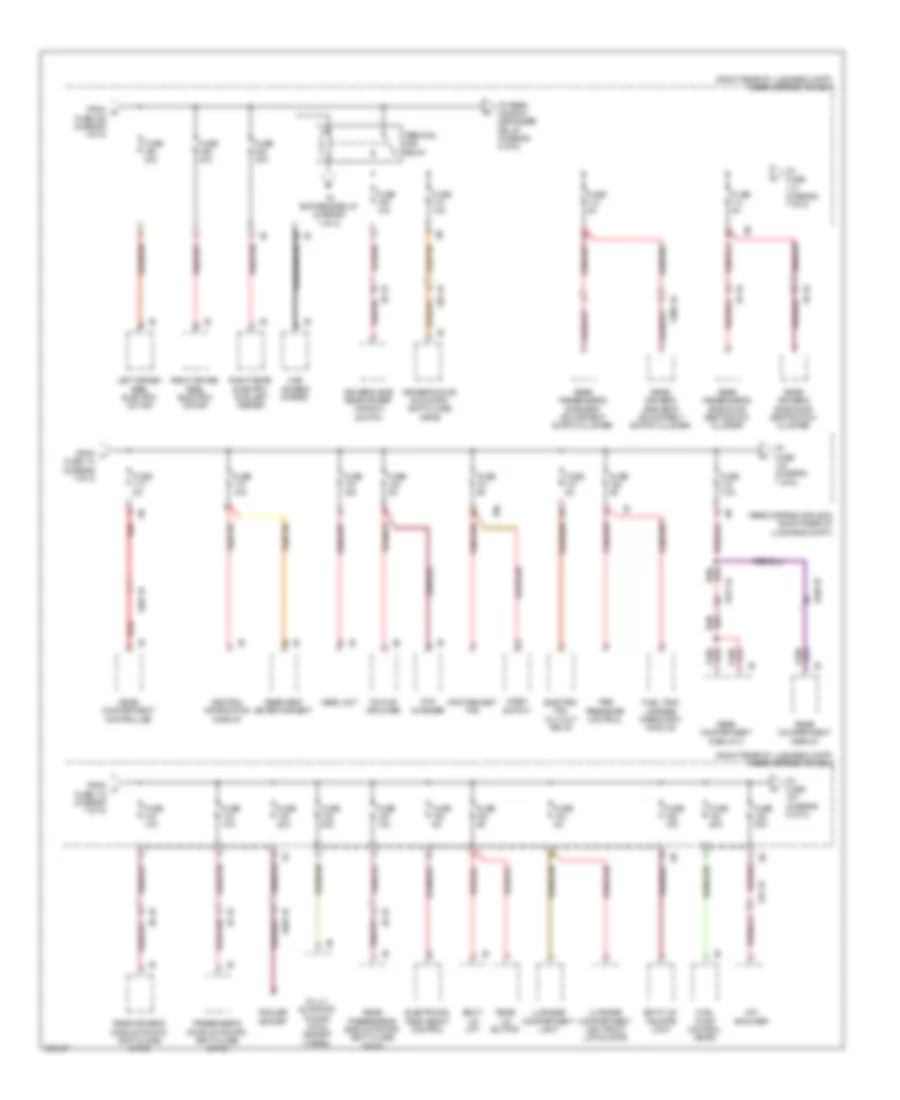 Power Distribution Wiring Diagram (7 of 8) for BMW 740Li 2012